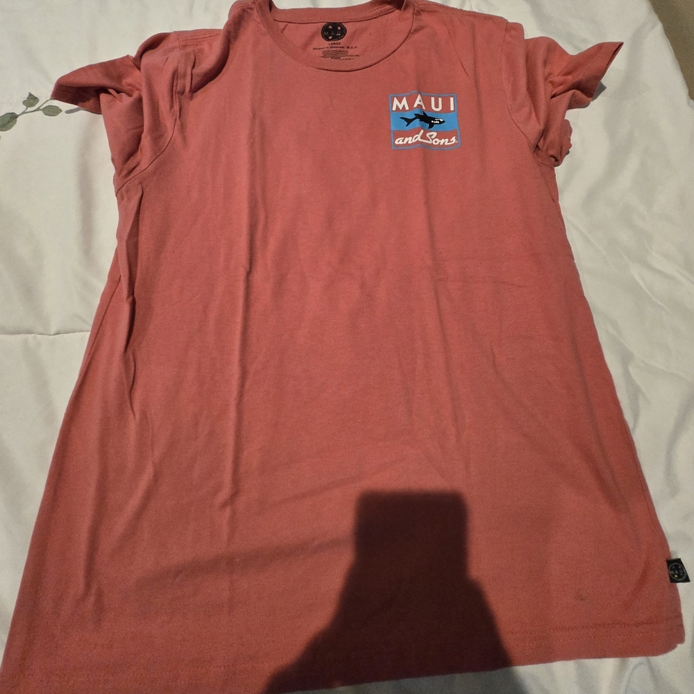 Maui and Sons Pink Short Sleeve Tee